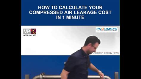 compressed air leakage test formula|cost of compressed air leaks.